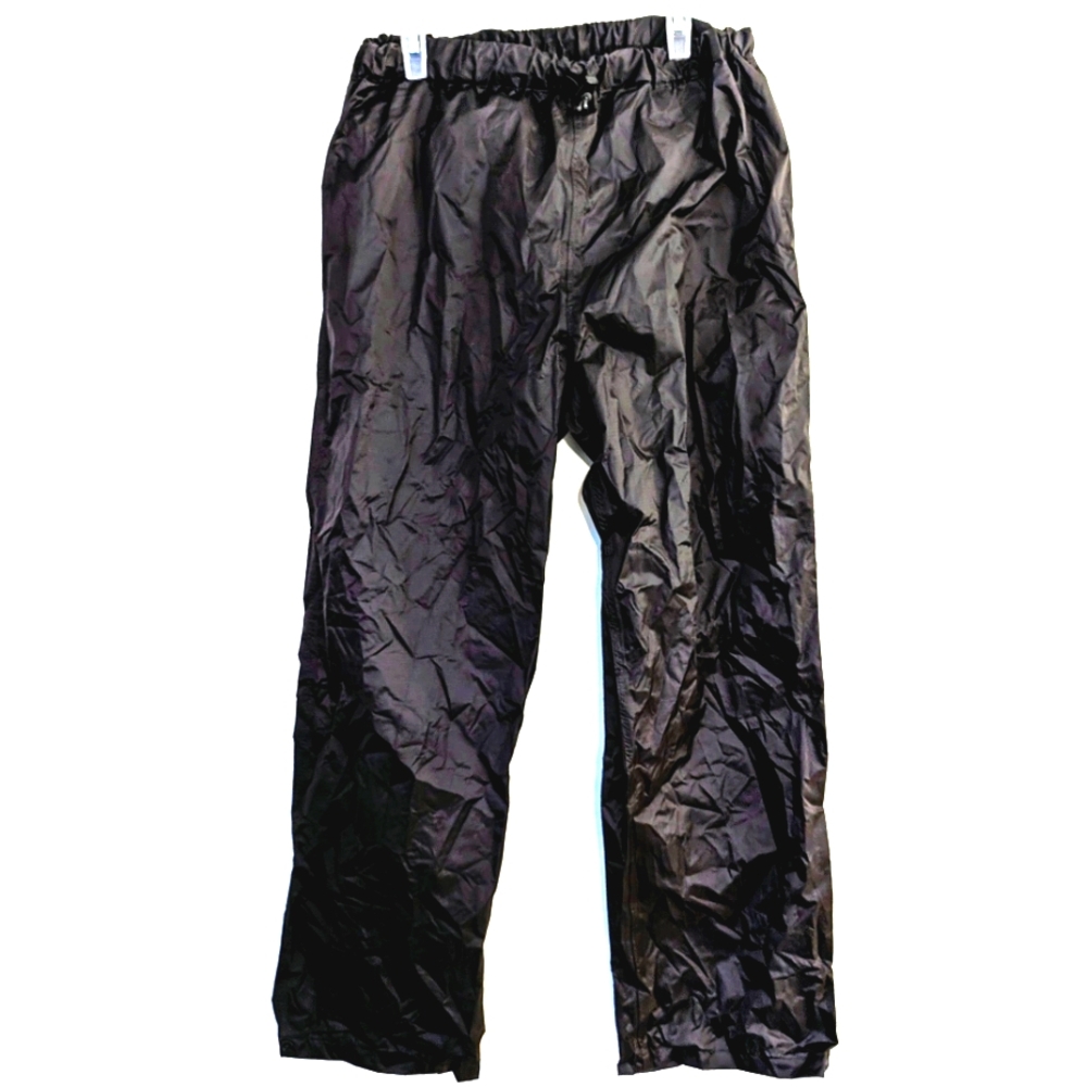 EUC Red Ledge A082 Men L Packable Thunderlight Seam Sealed Rain Pants Black